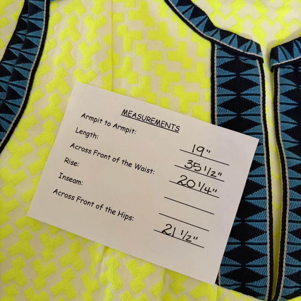 J. Crew Neon Yellow Shift Dress with Navy Trim